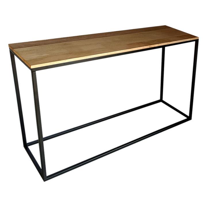 Agni Timber Console Table in Black/Natural by Fab Habitat by Fab