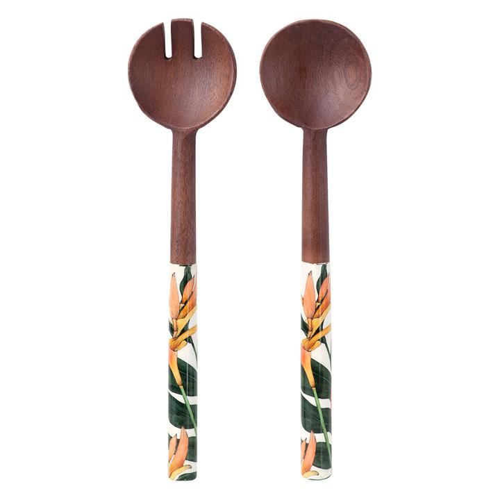 The Blck Pen Night Garden Salad Servers in Brown by Maxwell & Williams