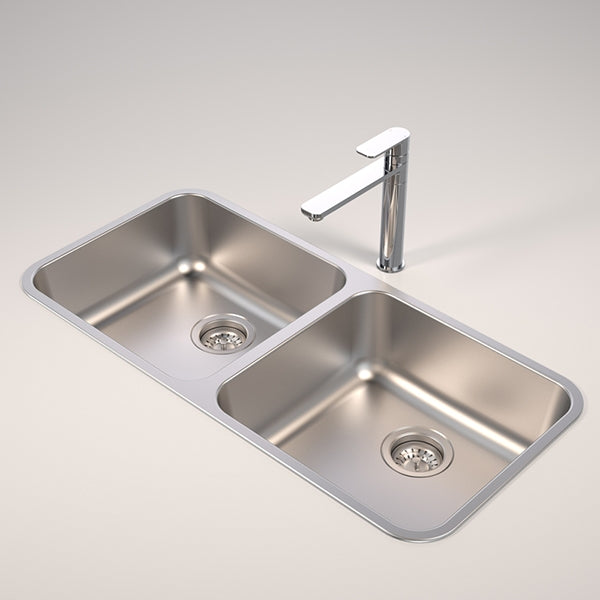 Caroma Luna Stainless Steel Double Bowl Sink by Caroma Style Sourcebook