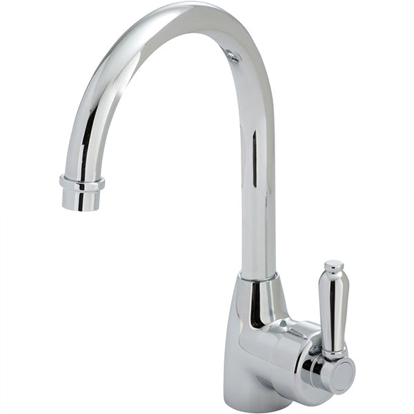 Fienza Eleanor Gooseneck Sink Mixer Chrome by Fienza Style Sourcebook