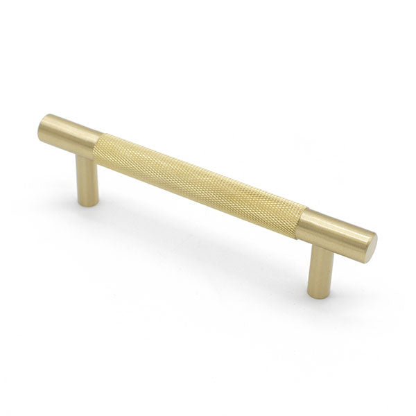 Manovella Charmain Knurled Drawer Pull Brushed Brass by Manovella