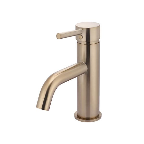 Meir Round Champagne Basin Mixer with Curved Spout by Meir Style