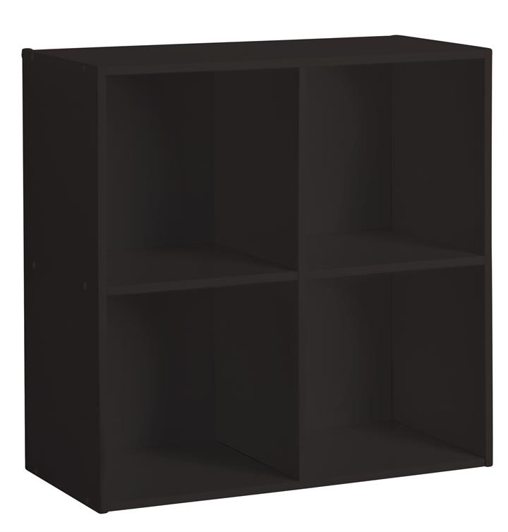Cube 4 Shelf Display in Black by U.S Designs by U.S Designs
