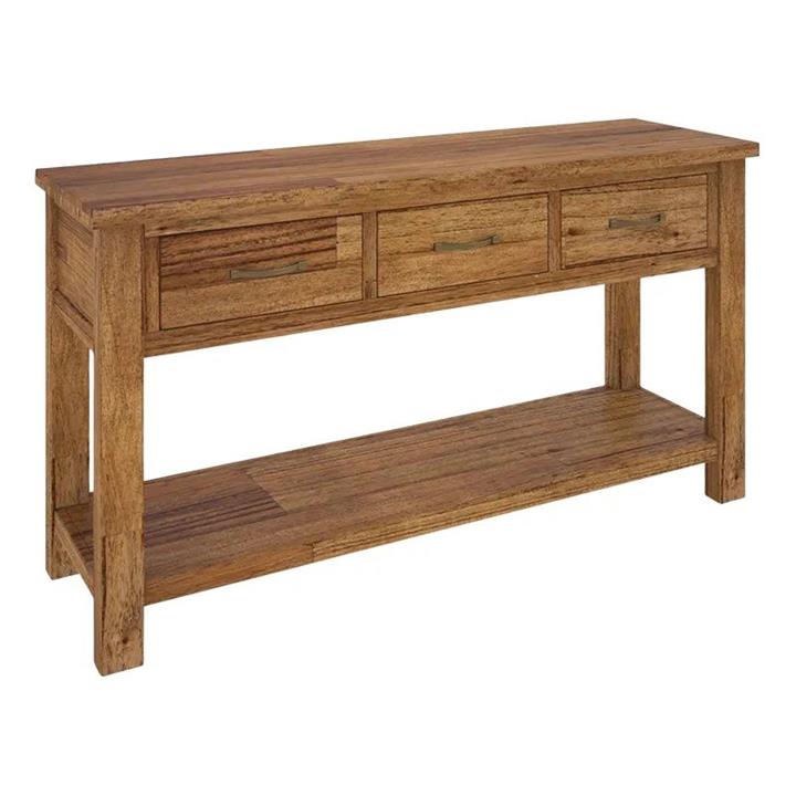 Erina Timber Console Table in Light Brown by Dover Mason by Dover Mason