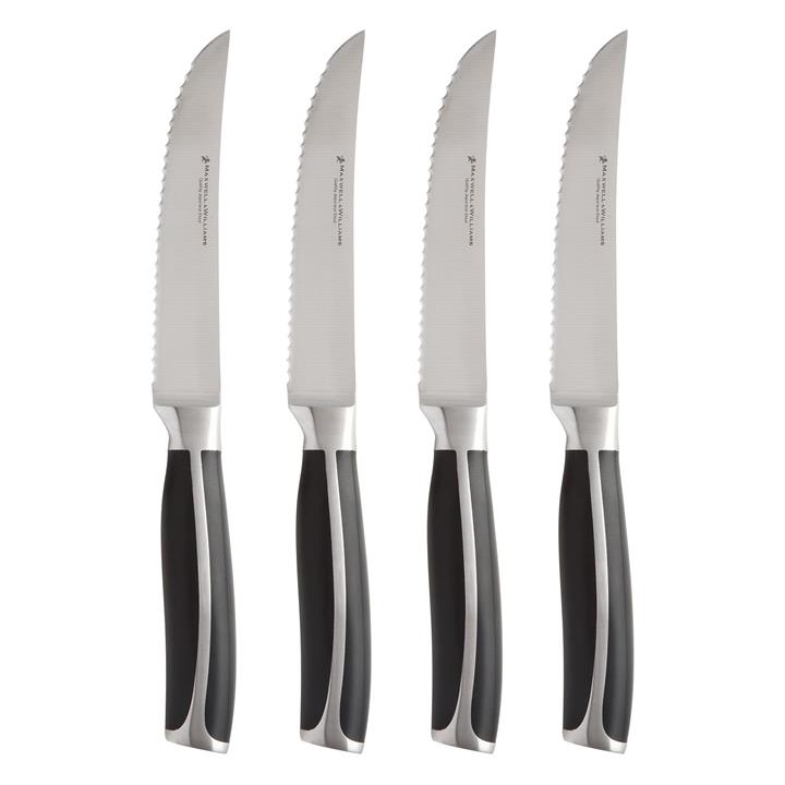 Stanton 4Piece Steak Knife Set in Black by Maxwell & Williams by