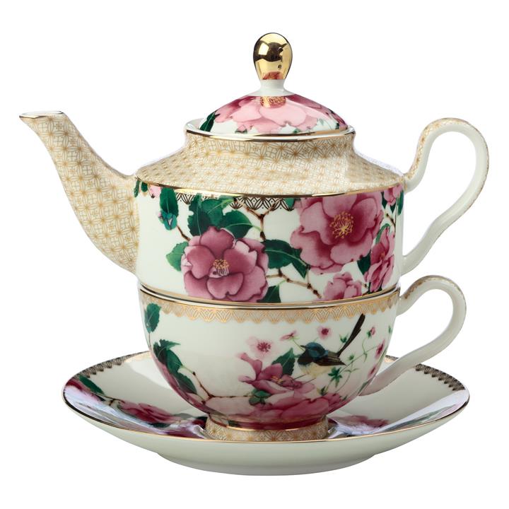 Teas & C's Silk Road Tea for One with Infuser in White by Maxwell