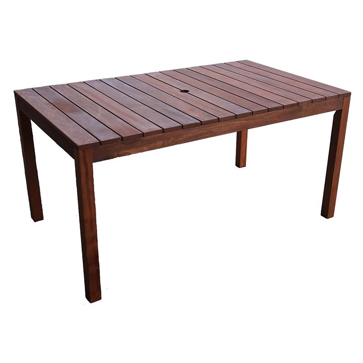 Aulay Outdoor Dining Table in Brown by The Import Depot by The Import Depot Style Sourcebook