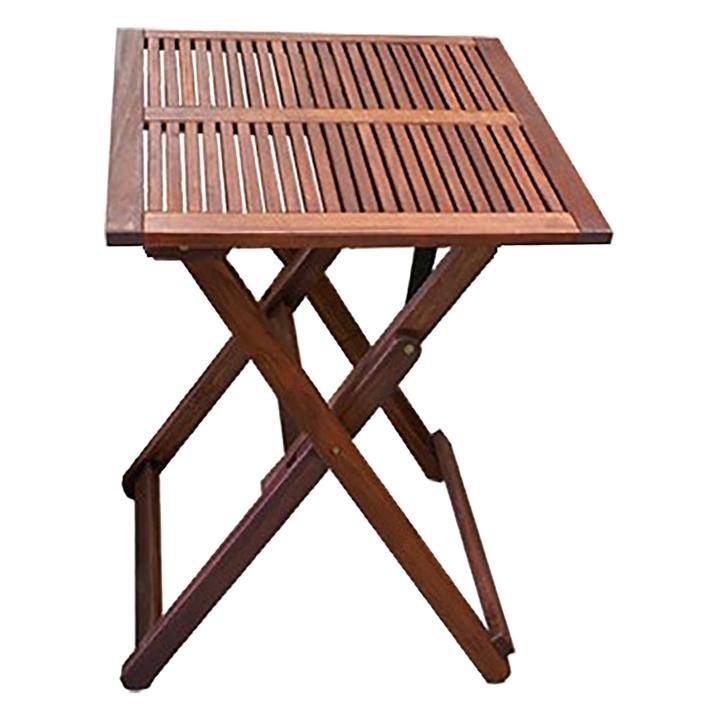 Island Outdoor Folding Dining Table in Brown by The Import Depot by The