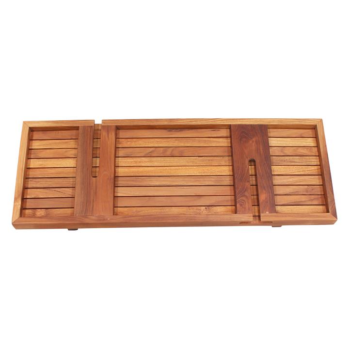 Teak Bath Caddy in Brown by Hudson Furniture by Hudson Furniture