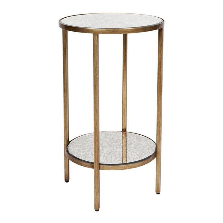 Cocktail Side Table in White/Gold by CAFE Lighting & Living by CAFE