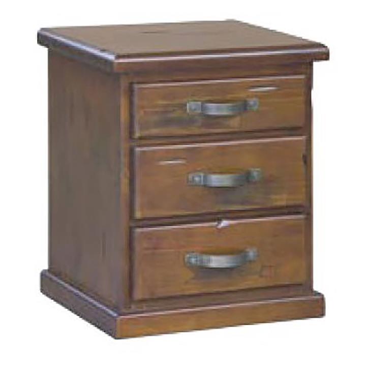 Kerrat Bedside Table in Brown by Dover Mason by Dover Mason Style Sourcebook