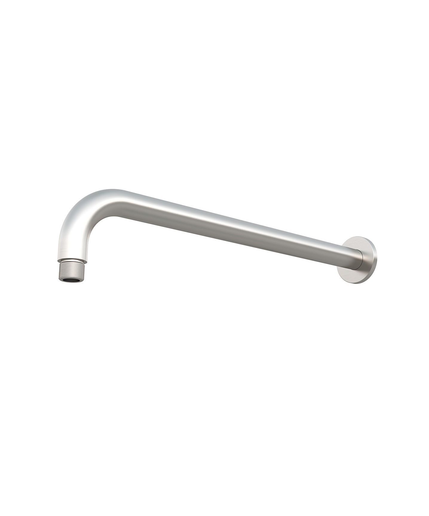 Meir BRUSHED NICKEL ROUND WALL SHOWER CURVED ARM 400MM by Meir