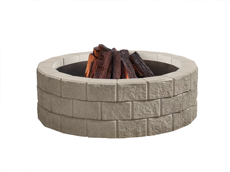 Bribie Fire Pit Limestone by Austral Masonry Style Sourcebook