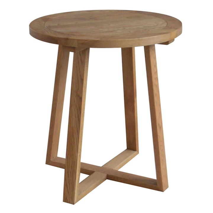 Axel Oak Side Table in Natural Oak by Jac Home Living by Jac Home