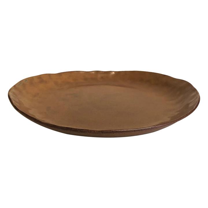 Nomad Handmade Dinner Plate in Rust by Salt & Pepper by Salt & Pepper