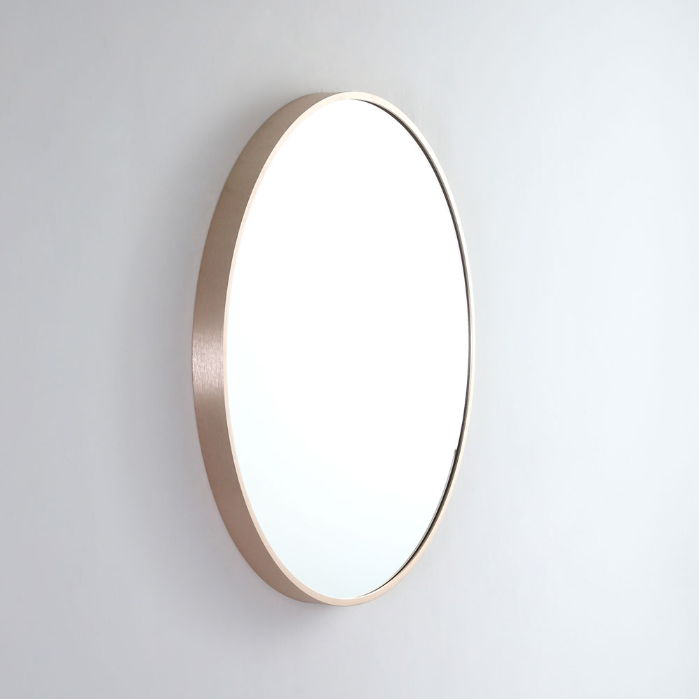 Modern Round Coloured Frame Bathroom Mirror 5 colour options 81cm