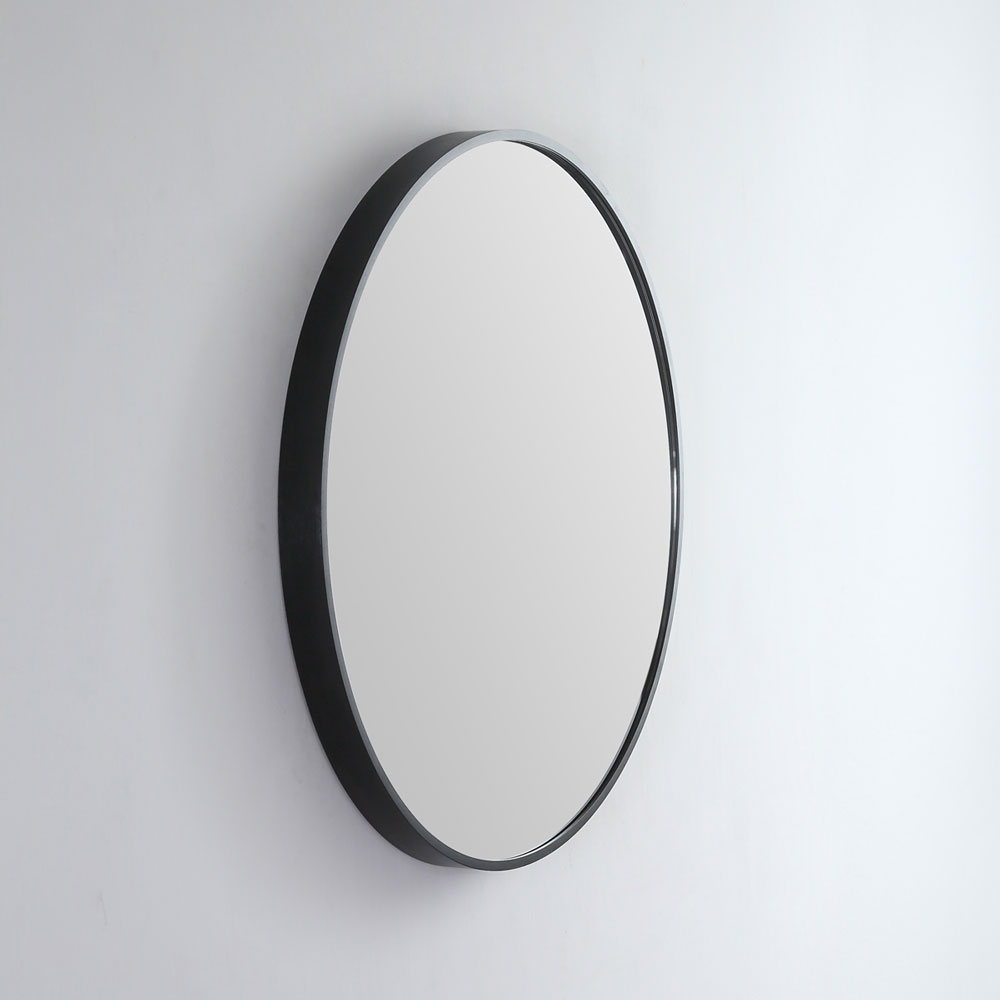 Modern Round Coloured Frame Bathroom Mirror 5 colour options 81cm
