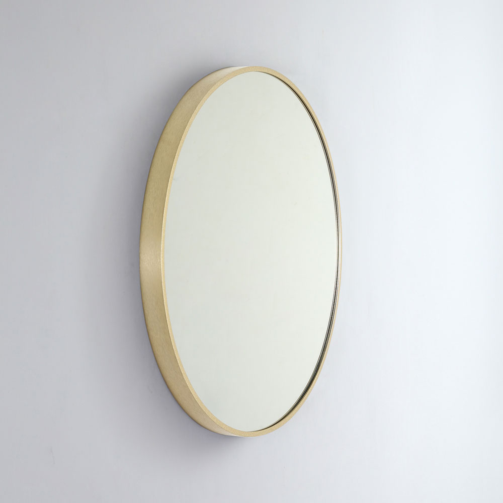Modern Round Coloured Frame Bathroom Mirror 5 colour options 61cm