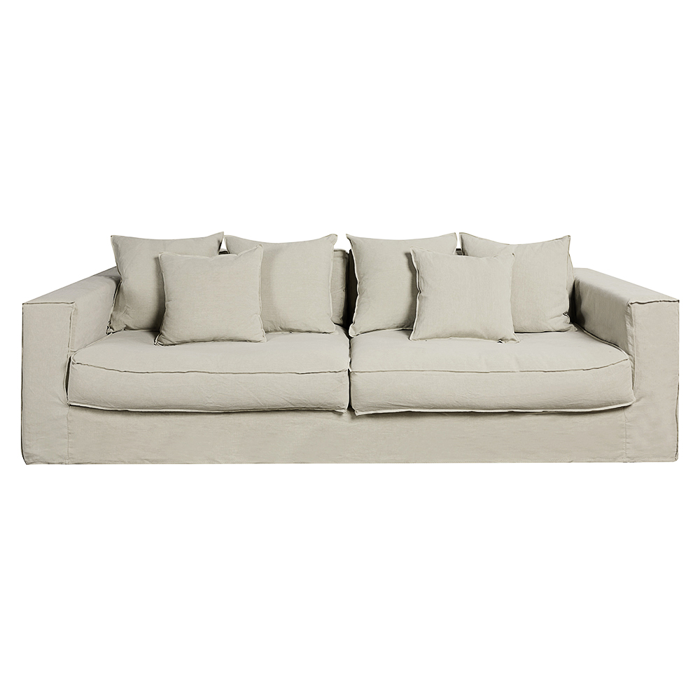 Serena Sofa Cover Oatmeal 3 Seater by James Lane Style Sourcebook