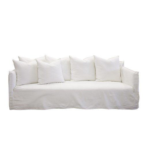 Como Linen Standard Sofa Cover White by James Lane Style Sourcebook