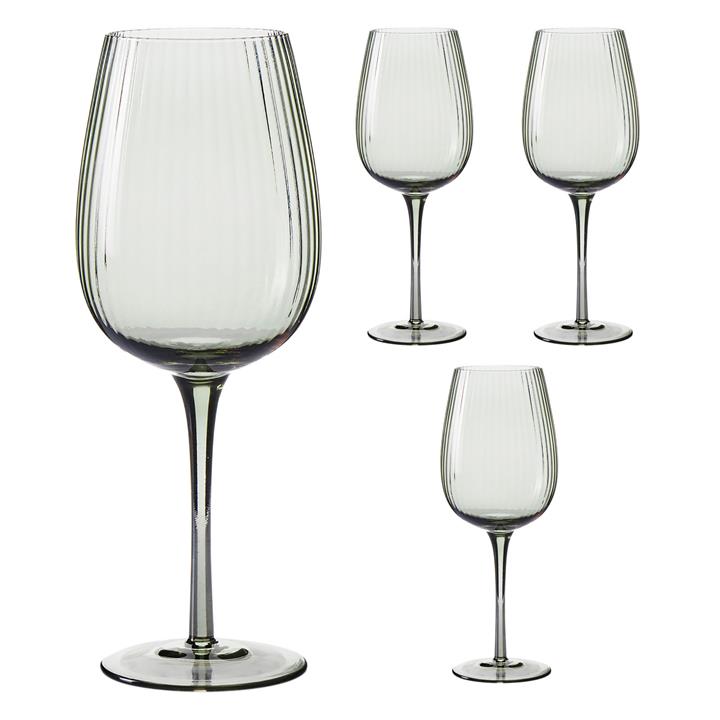 Amana Set of 4 Wine Glasses in Sage by Salt & Pepper by Salt & Pepper