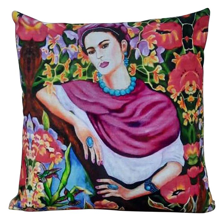 Portrait Frida Kahlo Cushion Cover by Status Collections by Status