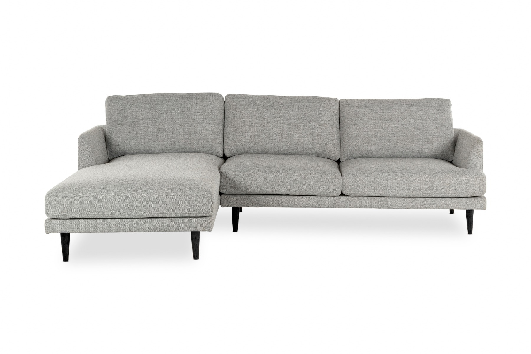 Alice Modern Left Hand Fabric Sofa Light Grey By Lounge Lovers By Lounge Lovers Style Sourcebook
