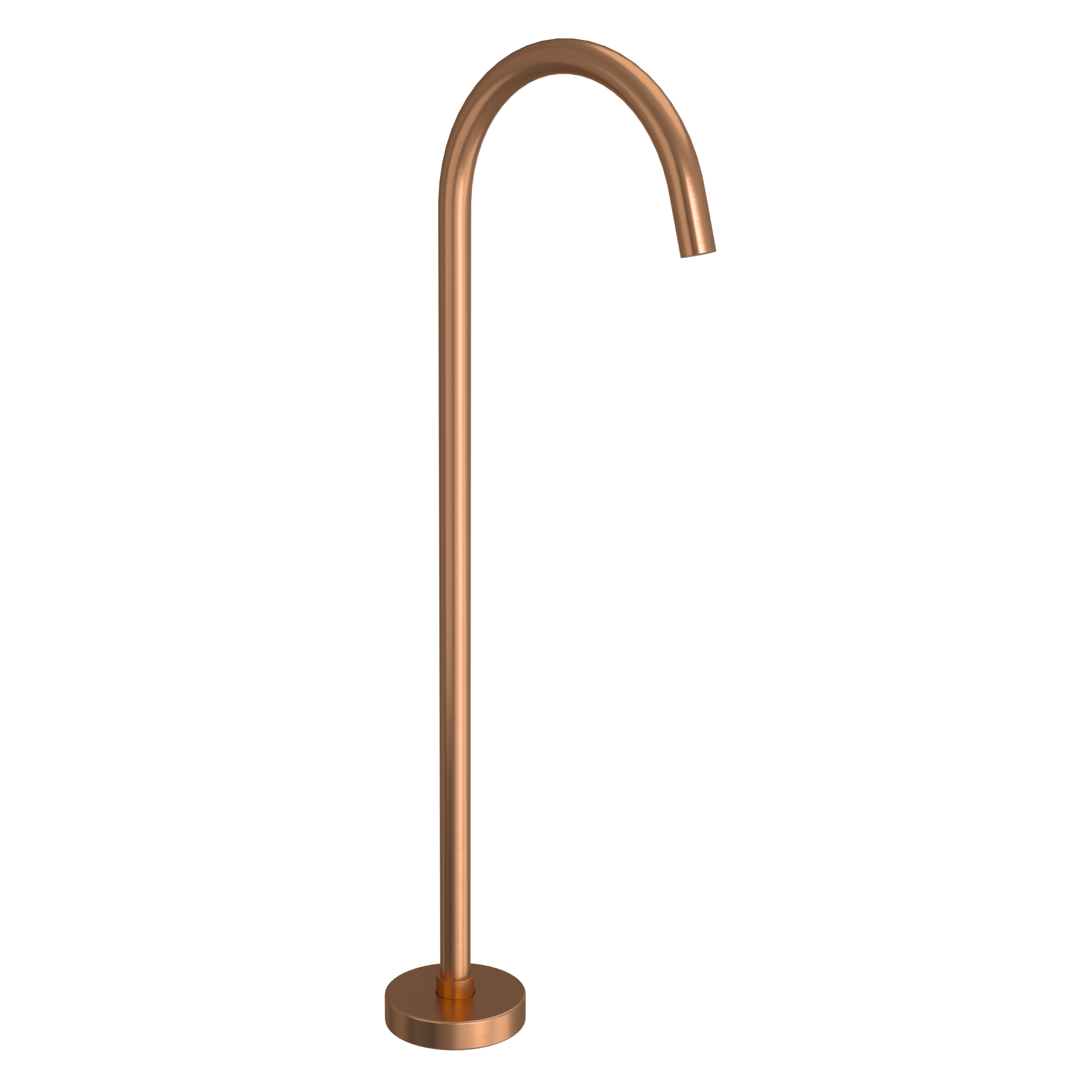 Floor Mounted Bath Filler - Brushed Copper by ABI Interiors Pty Ltd