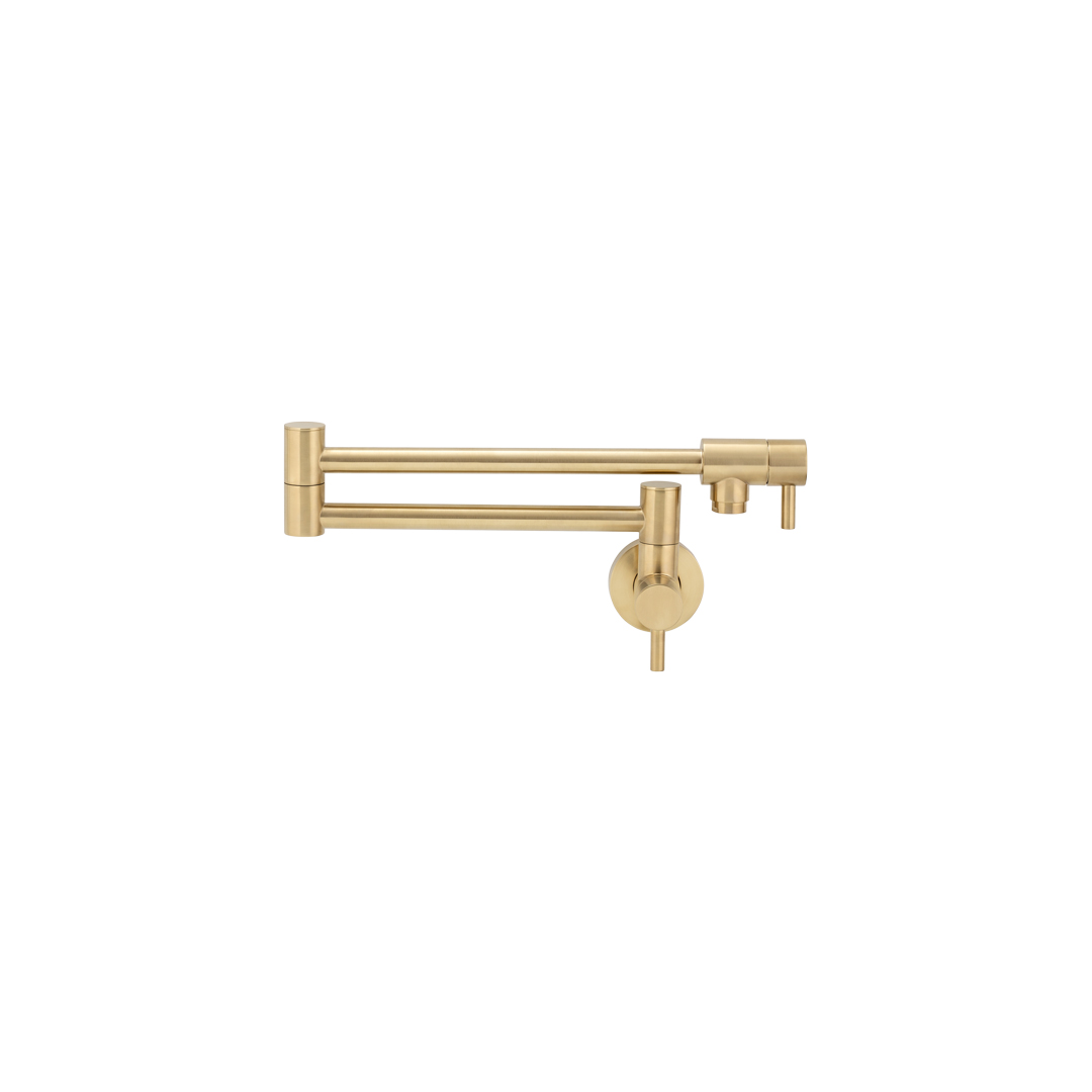 Elysian Pot Filler Brushed Brass by ABI Interiors Pty Ltd Style