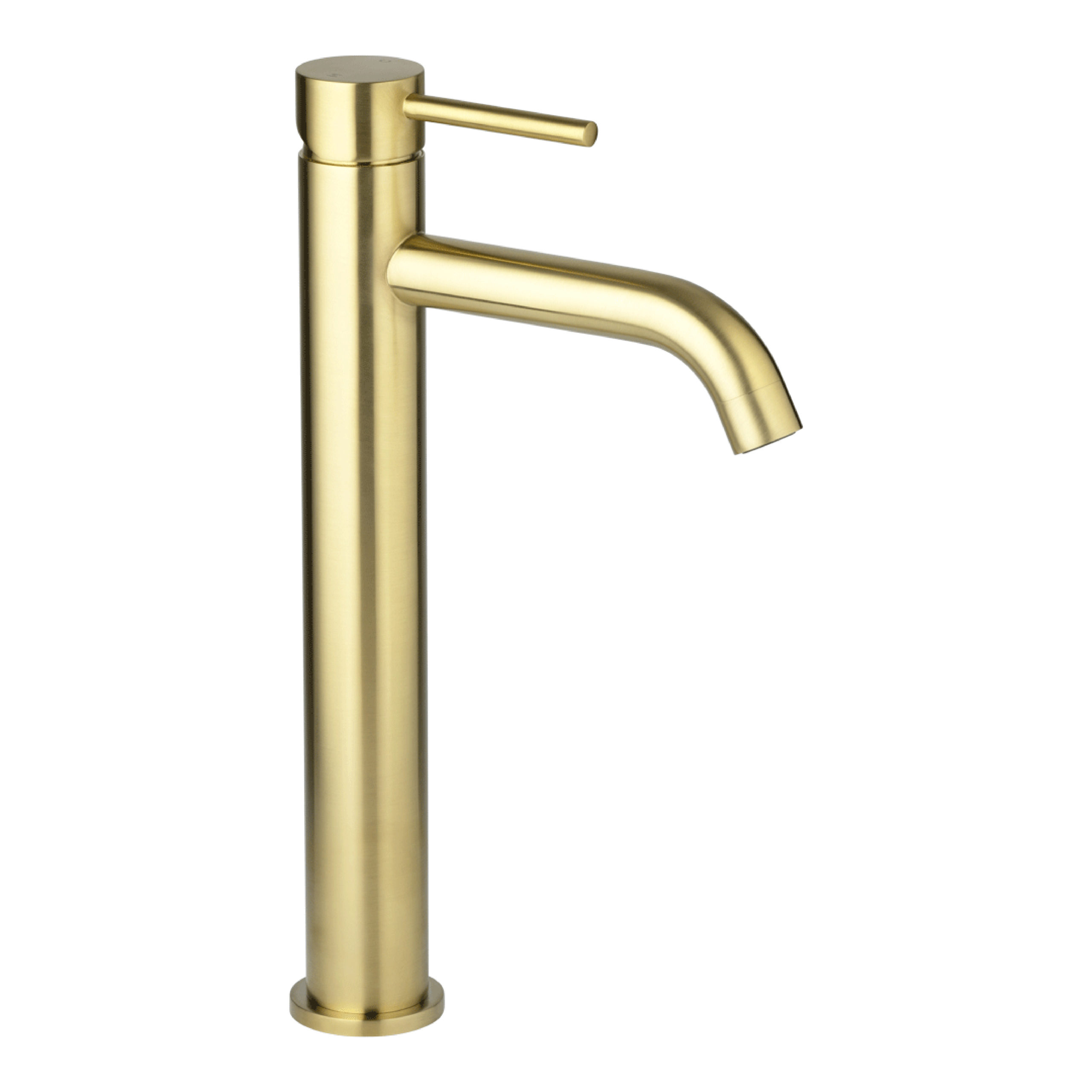 Elysian Basin Mixer Extended Brushed Brass by ABI Interiors Pty Ltd