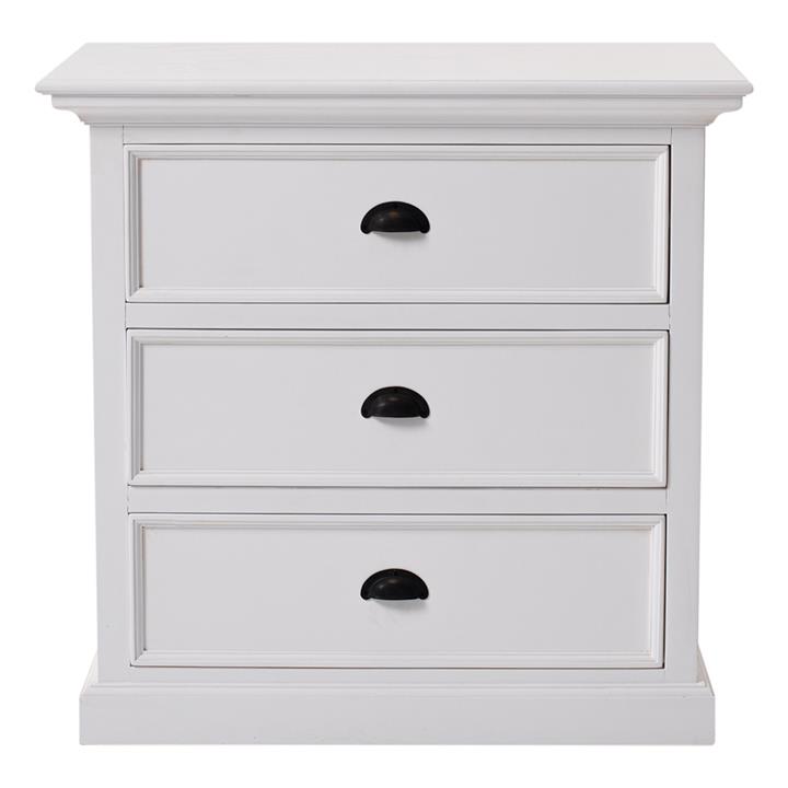 Halifax Grand Bedside Table in White by Nova Solo by Nova Solo Style
