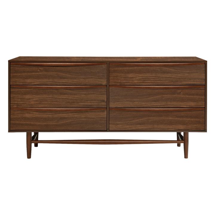 Pierre Chest of 6 Drawers in Brown by Eliving by Eliving Style