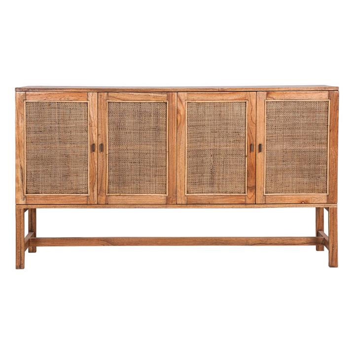 Justine Rattan & Timber Sideboard in Brown by Dover Mason by Dover