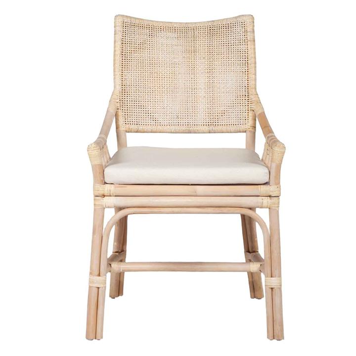 Kora Rattan Dining Chair in Natural by Serrata Living by Serrata Living