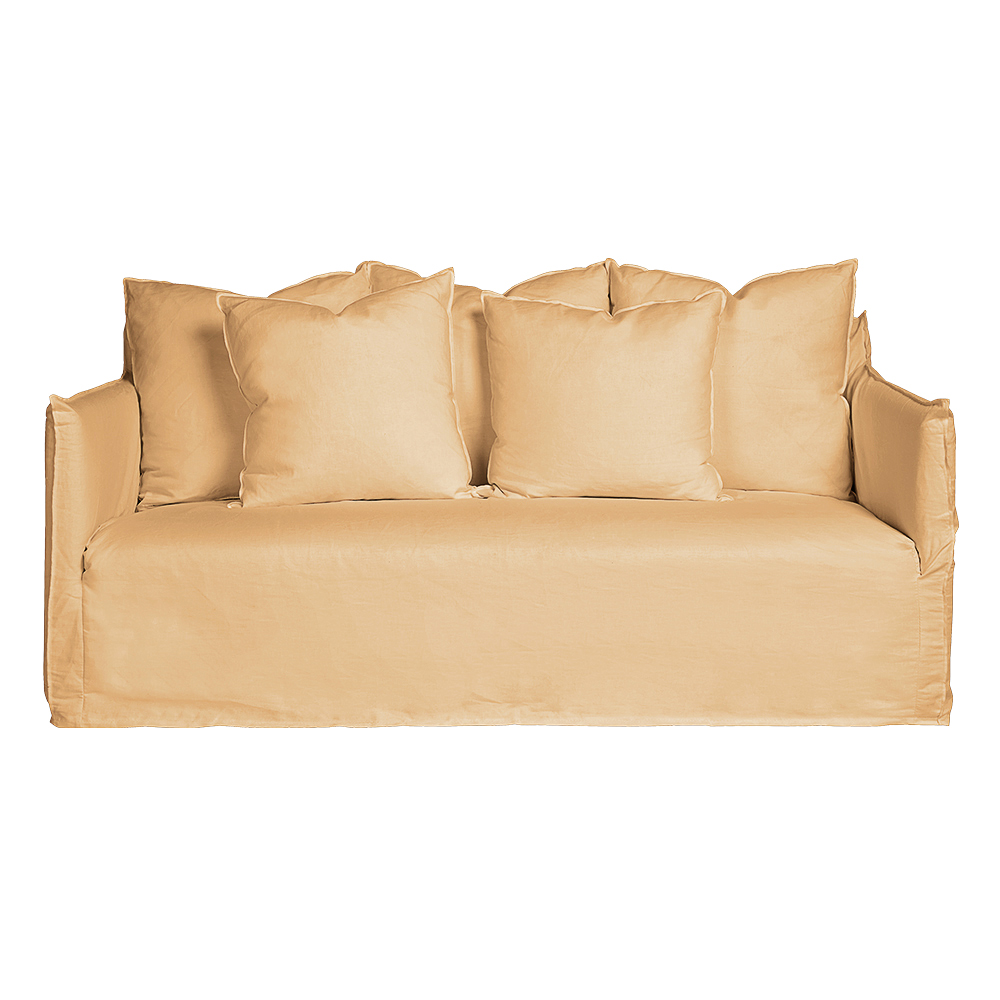 Como Linen Sofa Wheat 2.5 Seater by James Lane Style Sourcebook