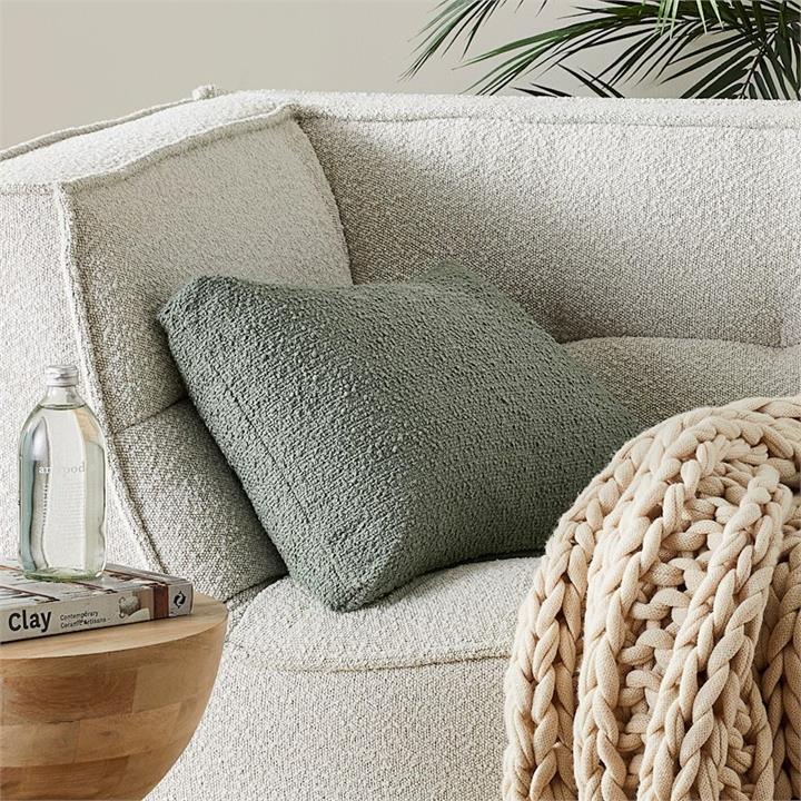 Adairs Greenwich Lily Pad Boucle Cushion Lily Pad by Adairs Style