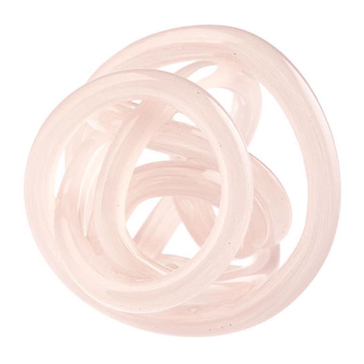 Glass Knots Sculpture in Rose by Linen House by Linen House Style