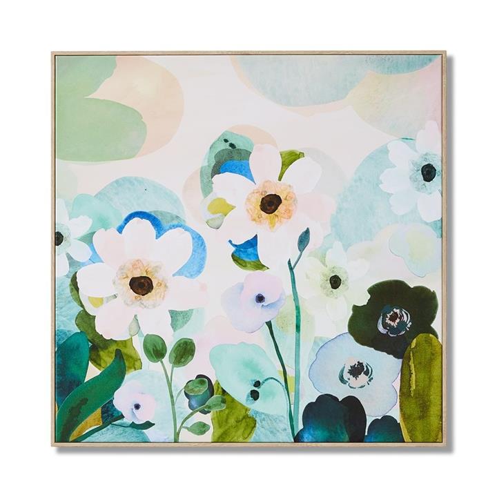 Adairs Watercolour Daisies Pastel Flowers Wall Art Daisycheck by