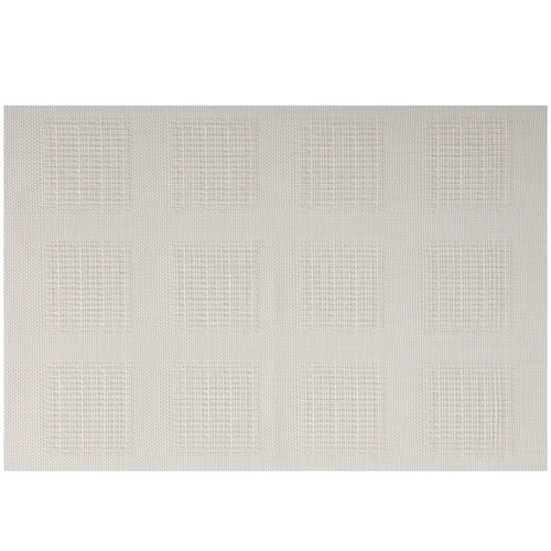 Set of 12 White Squares Placemats by Temple & ster Style Sourcebook