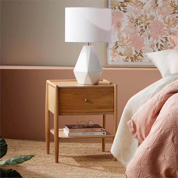 Home Republic Dallas Bedside Table Collection Oak Oak By Adairs by
