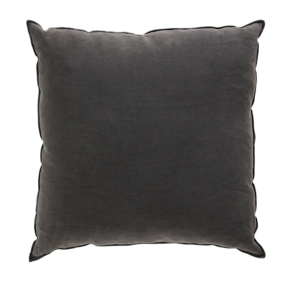 Como Linen Cushion Cover Charcoal by James Lane Style Sourcebook