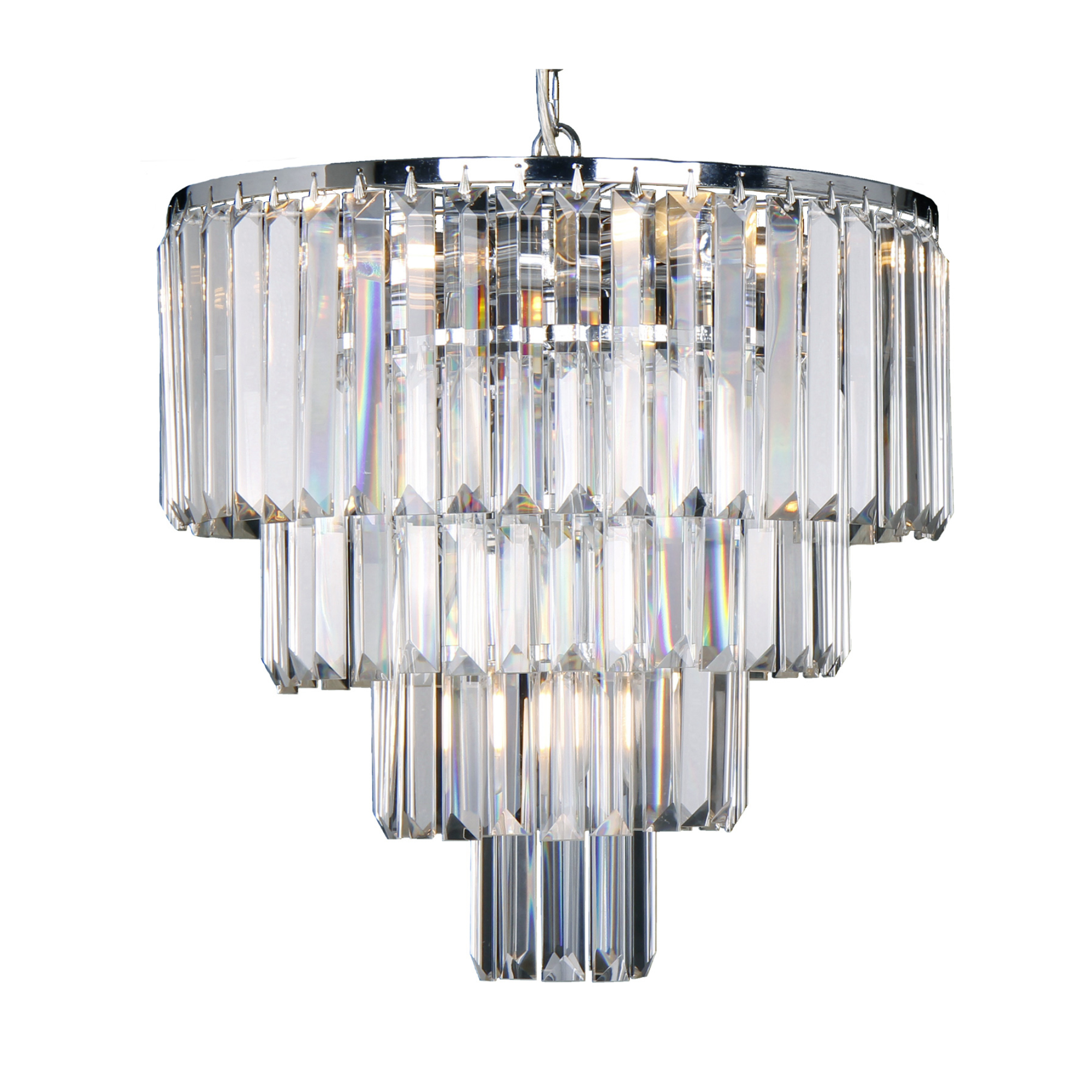 Lode Celestial Waterfall Chandelier Crystal Pendant Light 5 Light by