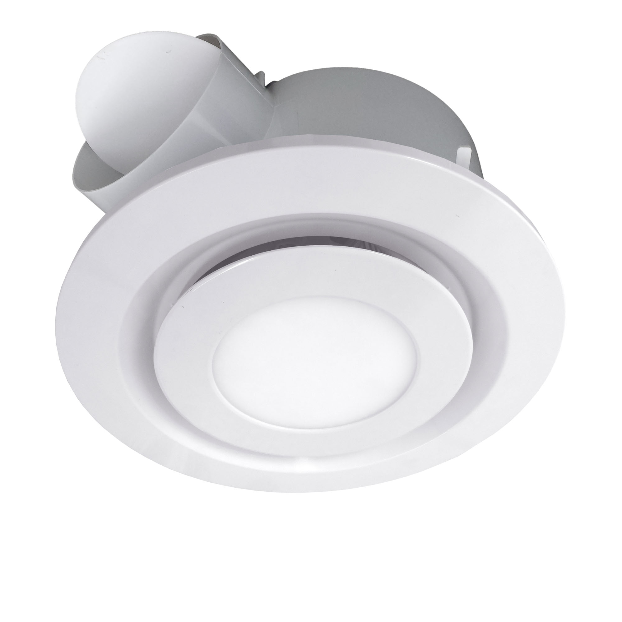 Round Ventair Airbus 250 ProV Bathroom Exhaust Fan With 14W LED Light