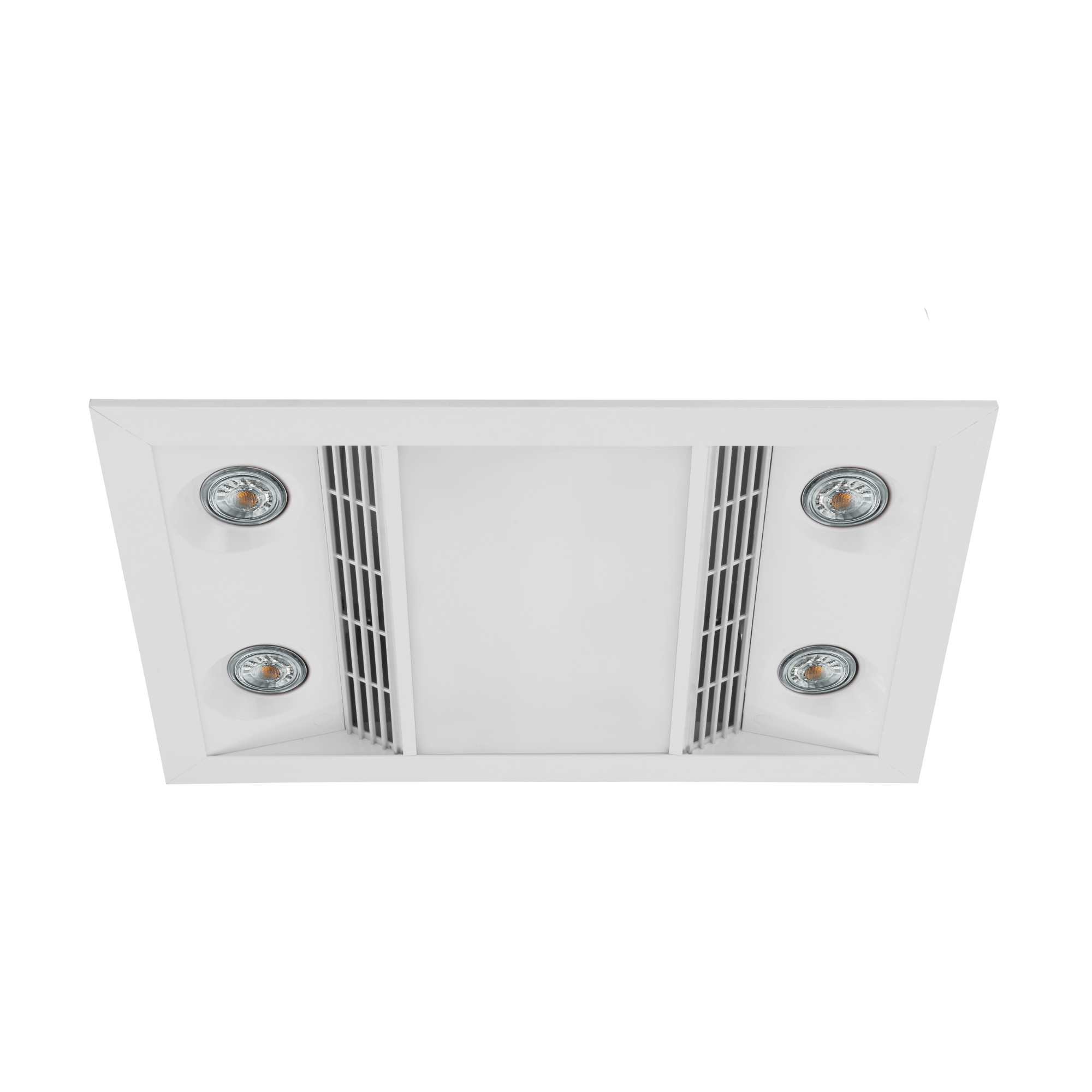 Eglo Inferno 3In1 Bathroom Exhaust Fan, Heater, and LED Light White by Eglo Style Sourcebook