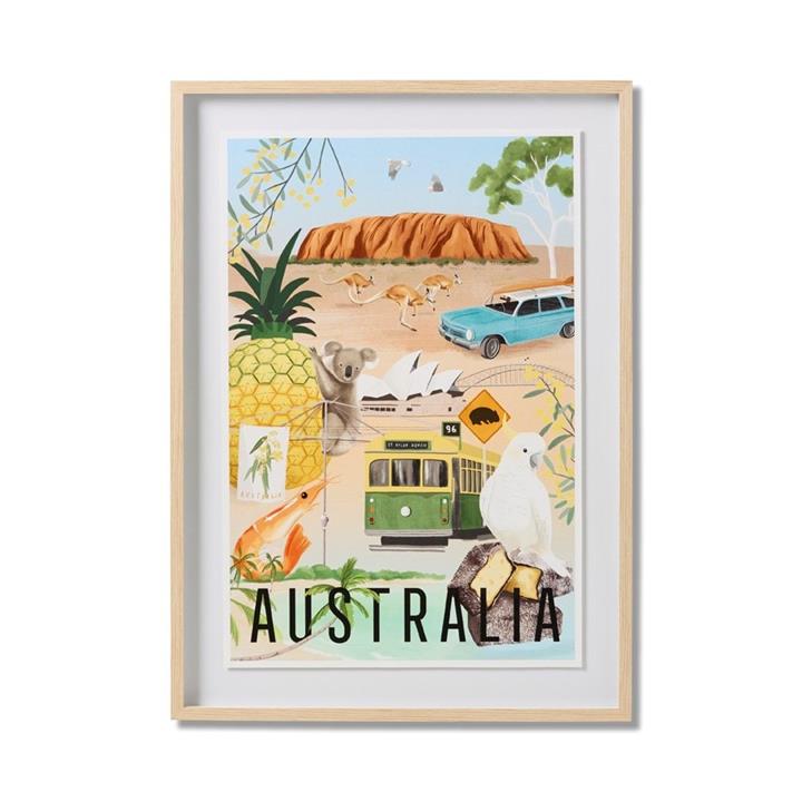 Adairs Australian Icon Framed Wall Art Australia123 by Adairs Style