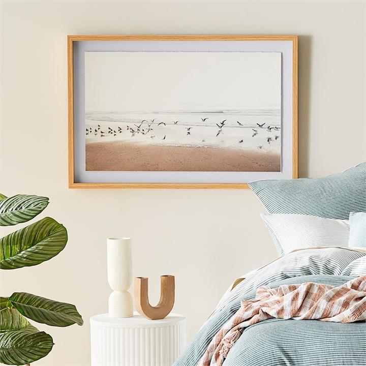 Adairs Flinders Sea Birds Framed Wall Art Sea Birds by Adairs Style