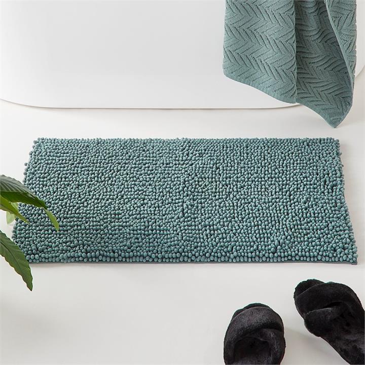 Adairs Microplush Seagrass Bobble Bath Mat Seagrass by Adairs Style