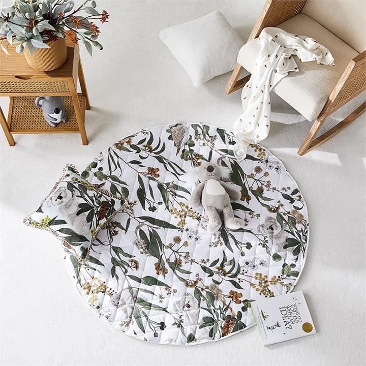 Adairs Baby Quilted Play Mat White Gumnut Gully Play Mat by Adairs