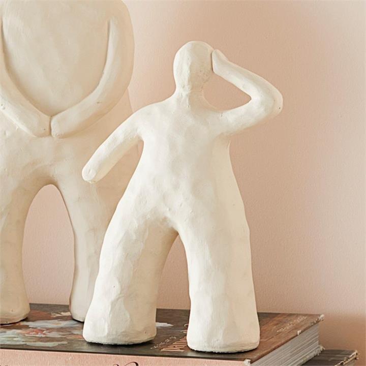Adairs Roman Statue Arm up L15xW5xH21cm White White by Adairs Style