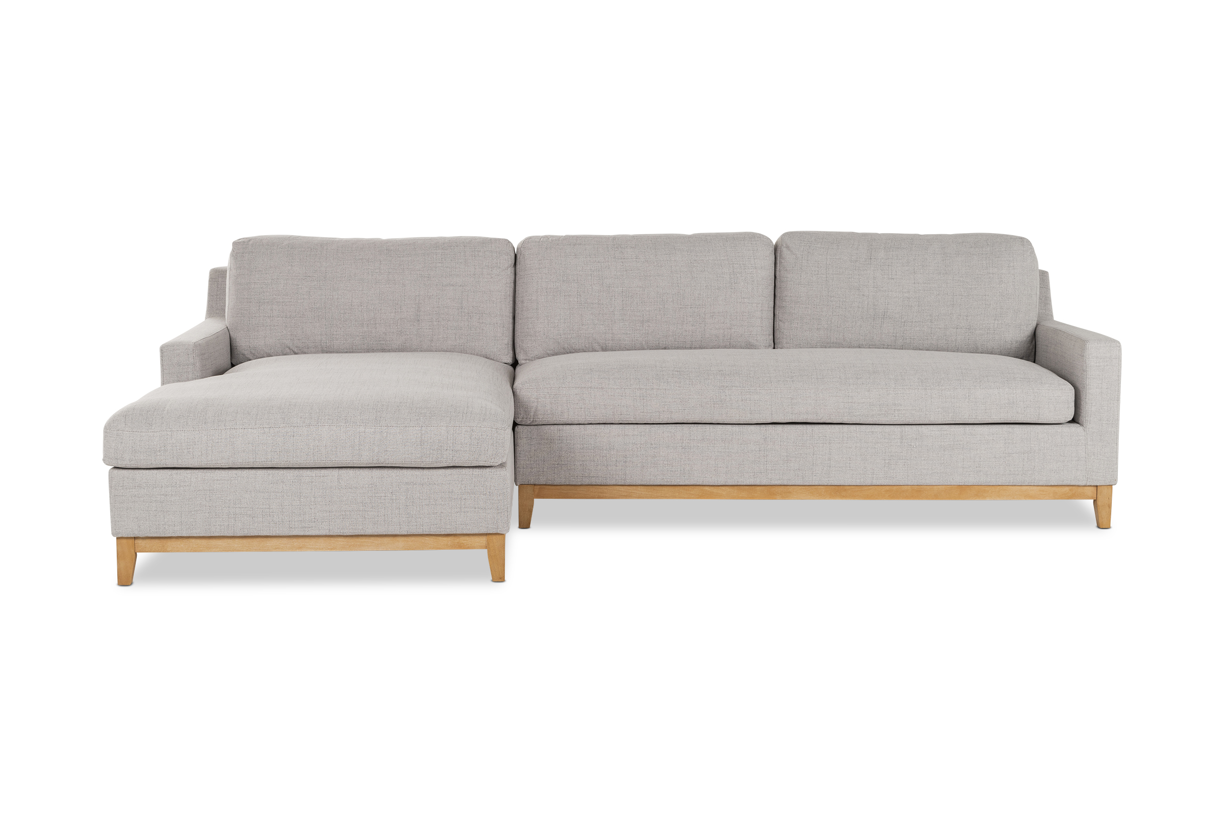 Cove Modern LeftHand Corner Sofa Bed, Light Grey, by Lounge Lovers by